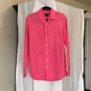 100% linen hot pink shirt from Italy